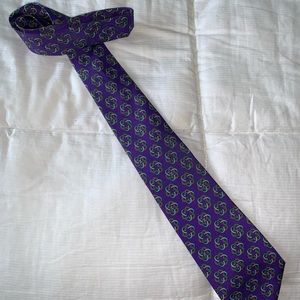 Genuine CHANEL Men’s purple tie